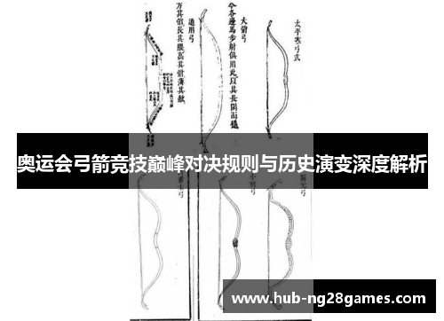 奥运会弓箭竞技巅峰对决规则与历史演变深度解析